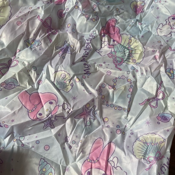 MY MELODY-Imported (NWT) Pink Compact, Reusable Shopping Tote - Picture 6 of 10